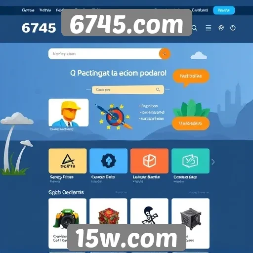 Acessibilidade e navegação no site 6745.com