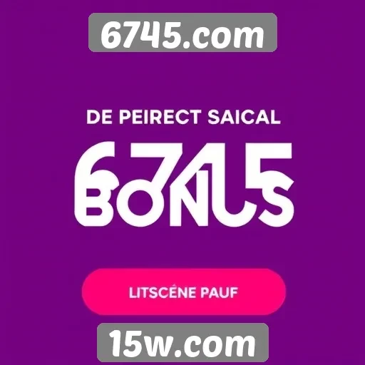 Comparação de bônus de boas-vindas no 6745.com